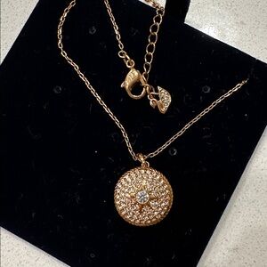 Swarovski Rose Gold Crystal Locket Necklace